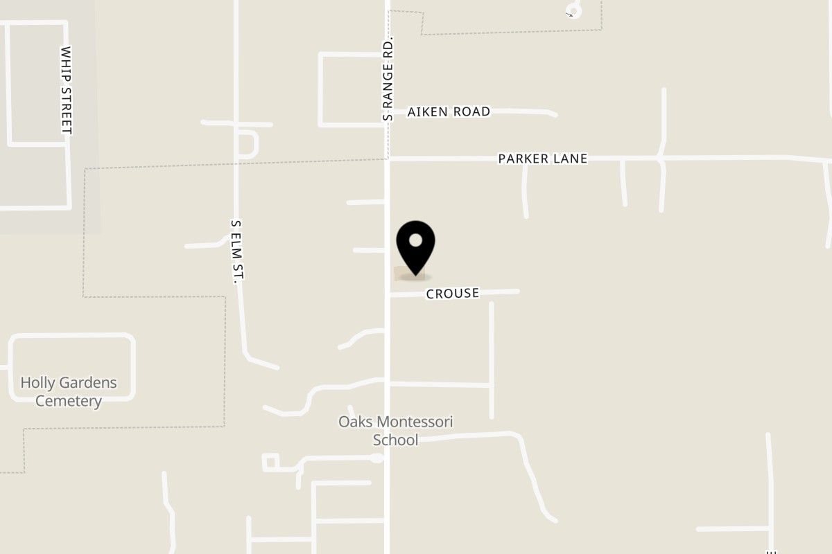 Map showing the location of Salty Joe's BBQ on 43344 S Range Rd in Hammond